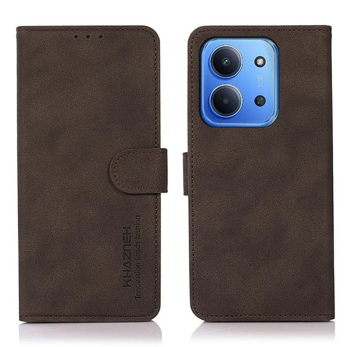 Funda para teléfono de cuero con textura mate KHAZNEH, For Redmi A7 Pro 171mm/Poco C85x 5G, For Redmi Turbo 5 Max / Poco X8 Pro Max, For Redmi Turbo 5 5G / Poco X8 Pro 5G, For Redmi Note 15 Pro+ 5G Global 163.3, For Redmi Note 15 5G Global 164mm       ...