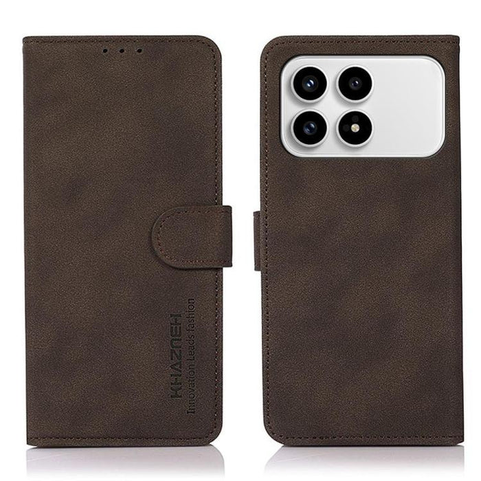 Funda para teléfono de cuero con textura mate KHAZNEH, For Redmi A7 Pro 171mm/Poco C85x 5G, For Redmi Turbo 5 Max / Poco X8 Pro Max, For Redmi Turbo 5 5G / Poco X8 Pro 5G, For Redmi Note 15 Pro+ 5G Global 163.3, For Redmi Note 15 5G Global 164mm       ...