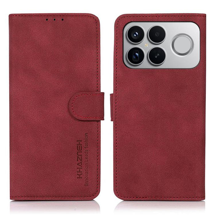 Funda para teléfono de cuero con textura mate KHAZNEH, For Redmi A7 Pro 171mm/Poco C85x 5G, For Redmi Turbo 5 Max / Poco X8 Pro Max, For Redmi Turbo 5 5G / Poco X8 Pro 5G, For Redmi Note 15 Pro+ 5G Global 163.3, For Redmi Note 15 5G Global 164mm       ...