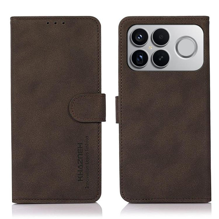 Funda para teléfono de cuero con textura mate KHAZNEH, For Redmi A7 Pro 171mm/Poco C85x 5G, For Redmi Turbo 5 Max / Poco X8 Pro Max, For Redmi Turbo 5 5G / Poco X8 Pro 5G, For Redmi Note 15 Pro+ 5G Global 163.3, For Redmi Note 15 5G Global 164mm       ...