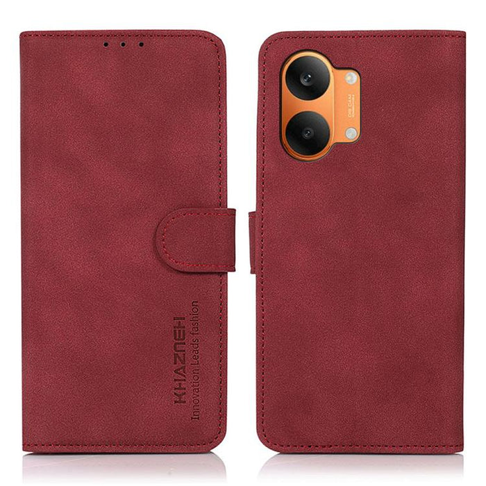 Funda para teléfono de cuero con textura mate KHAZNEH, For Redmi A7 Pro 171mm/Poco C85x 5G, For Redmi Turbo 5 Max / Poco X8 Pro Max, For Redmi Turbo 5 5G / Poco X8 Pro 5G, For Redmi Note 15 Pro+ 5G Global 163.3, For Redmi Note 15 5G Global 164mm       ...