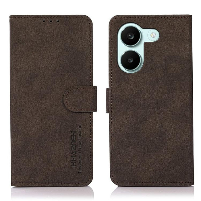 Funda para teléfono de cuero con textura mate KHAZNEH, For Redmi A7 Pro 171mm/Poco C85x 5G, For Redmi Turbo 5 Max / Poco X8 Pro Max, For Redmi Turbo 5 5G / Poco X8 Pro 5G, For Redmi Note 15 Pro+ 5G Global 163.3, For Redmi Note 15 5G Global 164mm       ...