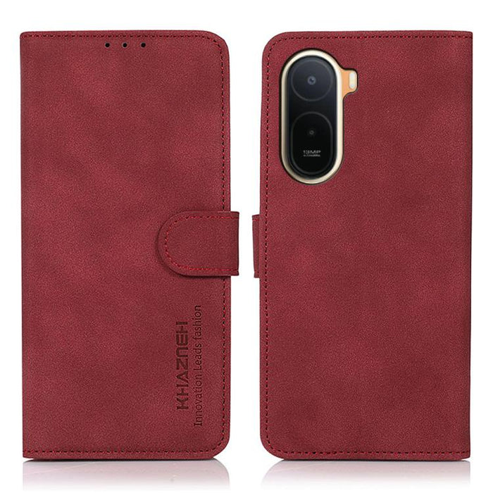 Funda para teléfono de cuero con textura mate KHAZNEH, For Redmi A7 Pro 171mm/Poco C85x 5G, For Redmi Turbo 5 Max / Poco X8 Pro Max, For Redmi Turbo 5 5G / Poco X8 Pro 5G, For Redmi Note 15 Pro+ 5G Global 163.3, For Redmi Note 15 5G Global 164mm       ...
