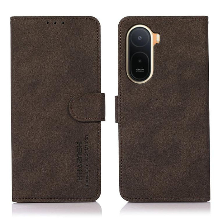 Funda para teléfono de cuero con textura mate KHAZNEH, For Redmi A7 Pro 171mm/Poco C85x 5G, For Redmi Turbo 5 Max / Poco X8 Pro Max, For Redmi Turbo 5 5G / Poco X8 Pro 5G, For Redmi Note 15 Pro+ 5G Global 163.3, For Redmi Note 15 5G Global 164mm       ...