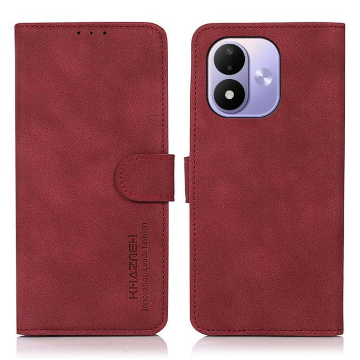 Funda para teléfono de cuero con textura mate KHAZNEH, For Redmi A7 Pro 171mm/Poco C85x 5G, For Redmi Turbo 5 Max / Poco X8 Pro Max, For Redmi Turbo 5 5G / Poco X8 Pro 5G, For Redmi Note 15 Pro+ 5G Global 163.3, For Redmi Note 15 5G Global 164mm       ...