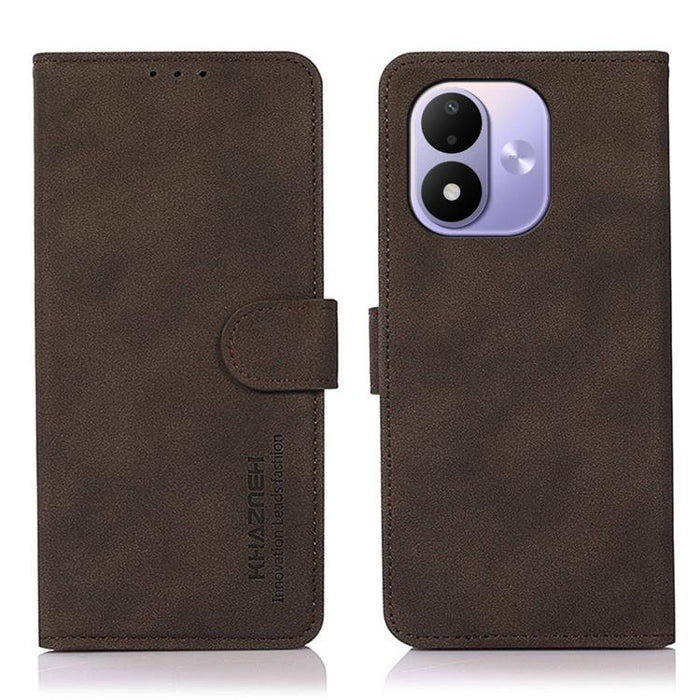 Funda para teléfono de cuero con textura mate KHAZNEH, For Redmi A7 Pro 171mm/Poco C85x 5G, For Redmi Turbo 5 Max / Poco X8 Pro Max, For Redmi Turbo 5 5G / Poco X8 Pro 5G, For Redmi Note 15 Pro+ 5G Global 163.3, For Redmi Note 15 5G Global 164mm       ...
