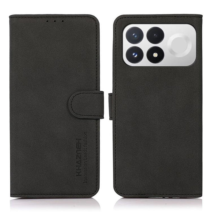 Funda para teléfono de cuero con textura mate KHAZNEH, For Redmi Note 17 Pro+ 5G Global 163.4mm, For Redmi Note 17 Pro 5G Global 163.5mm, For Redmi Note 17 4G Global 169.7mm, For Redmi K100 Pro Max/Poco F9 Ultra 5G, For Redmi K100 Pro 5G/Poco F9 Pro 5G...
