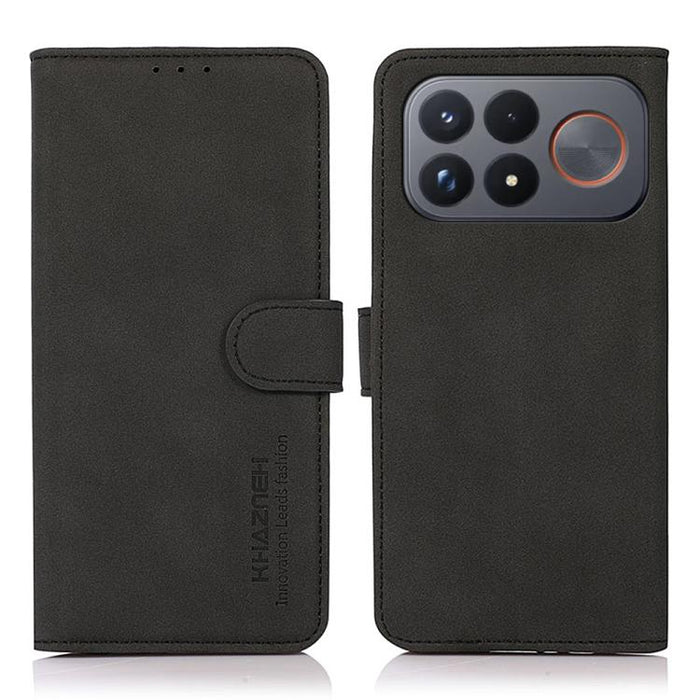 Funda para teléfono de cuero con textura mate KHAZNEH, For Redmi Note 17 Pro+ 5G Global 163.4mm, For Redmi Note 17 Pro 5G Global 163.5mm, For Redmi Note 17 4G Global 169.7mm, For Redmi K100 Pro Max/Poco F9 Ultra 5G, For Redmi K100 Pro 5G/Poco F9 Pro 5G...