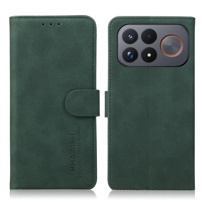 Funda para teléfono de cuero con textura mate KHAZNEH, For Redmi Note 17 Pro+ 5G Global 163.4mm, For Redmi Note 17 Pro 5G Global 163.5mm, For Redmi Note 17 4G Global 169.7mm, For Redmi K100 Pro Max/Poco F9 Ultra 5G, For Redmi K100 Pro 5G/Poco F9 Pro 5G...