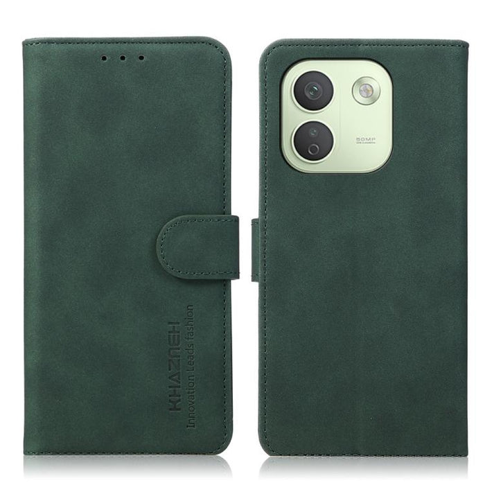 Funda para teléfono de cuero con textura mate KHAZNEH, For Redmi Note 17 Pro+ 5G Global 163.4mm, For Redmi Note 17 Pro 5G Global 163.5mm, For Redmi Note 17 4G Global 169.7mm, For Redmi K100 Pro Max/Poco F9 Ultra 5G, For Redmi K100 Pro 5G/Poco F9 Pro 5G...