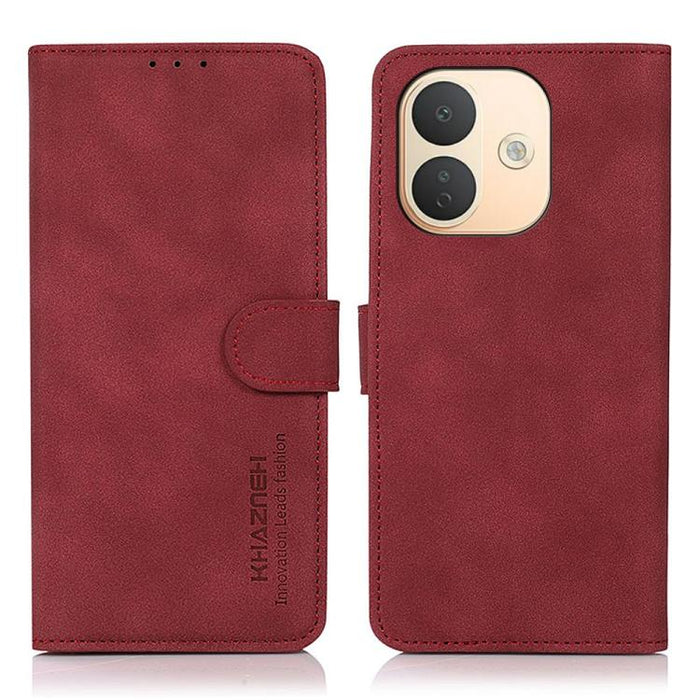 Funda para teléfono de cuero con textura mate KHAZNEH, For Redmi Note 17 Pro+ 5G Global 163.4mm, For Redmi Note 17 Pro 5G Global 163.5mm, For Redmi Note 17 4G Global 169.7mm, For Redmi K100 Pro Max/Poco F9 Ultra 5G, For Redmi K100 Pro 5G/Poco F9 Pro 5G...
