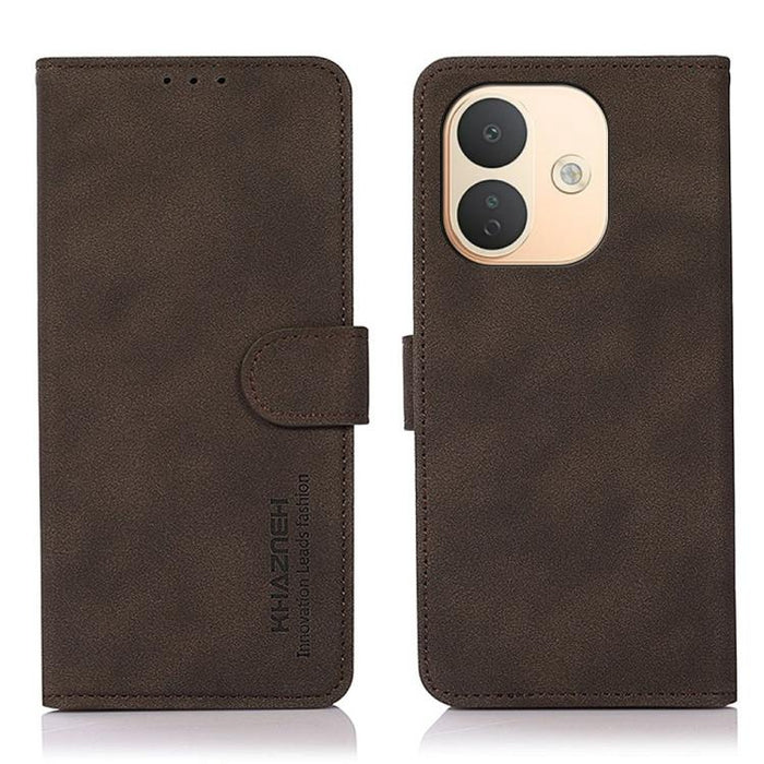 Funda para teléfono de cuero con textura mate KHAZNEH, For Redmi Note 17 Pro+ 5G Global 163.4mm, For Redmi Note 17 Pro 5G Global 163.5mm, For Redmi Note 17 4G Global 169.7mm, For Redmi K100 Pro Max/Poco F9 Ultra 5G, For Redmi K100 Pro 5G/Poco F9 Pro 5G...