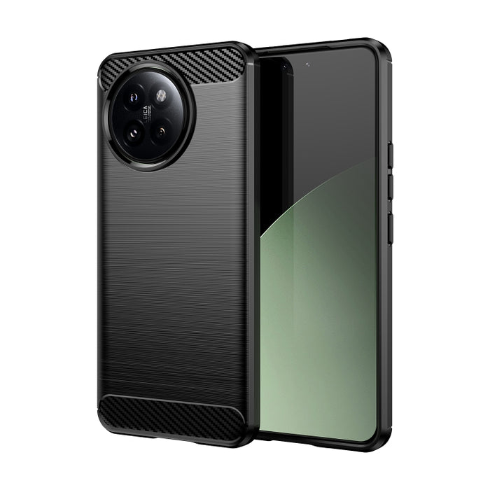 Caja de teléfono de TPU de fibra de carbono con textura cepillada, For Xiaomi 17T Pro 5G, For Xiaomi 17T 5G, For Xiaomi Poco X8 Pro Max 5G, For Xiaomi Poco X8 Pro 5G, For Xiaomi 17 Ultra, For Xiaomi 17 Pro Max, For Xiaomi 17 Pro, For Xiaomi 17         ...
