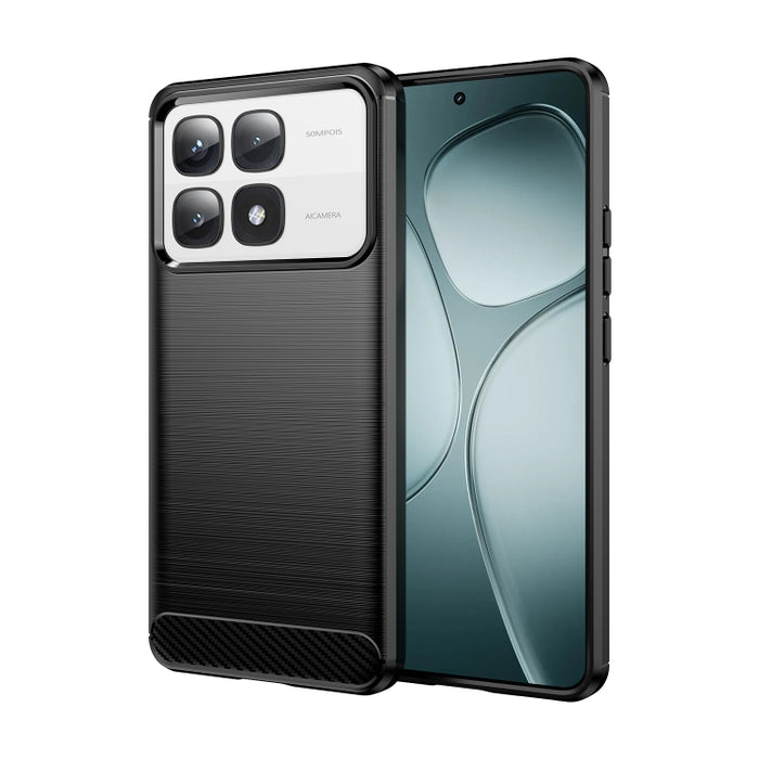 Caja de teléfono de TPU de fibra de carbono con textura cepillada, For Xiaomi 17T Pro 5G, For Xiaomi 17T 5G, For Xiaomi Poco X8 Pro Max 5G, For Xiaomi Poco X8 Pro 5G, For Xiaomi 17 Ultra, For Xiaomi 17 Pro Max, For Xiaomi 17 Pro, For Xiaomi 17         ...