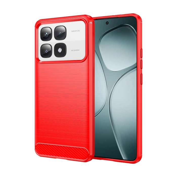 Caja de teléfono de TPU de fibra de carbono con textura cepillada, For Xiaomi 17T Pro 5G, For Xiaomi 17T 5G, For Xiaomi Poco X8 Pro Max 5G, For Xiaomi Poco X8 Pro 5G, For Xiaomi 17 Ultra, For Xiaomi 17 Pro Max, For Xiaomi 17 Pro, For Xiaomi 17         ...
