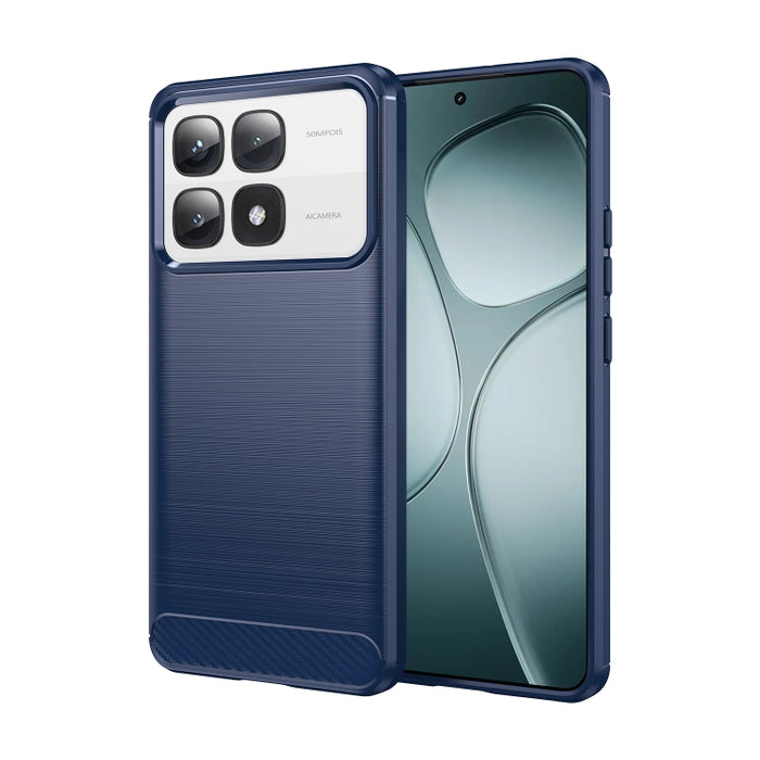 Caja de teléfono de TPU de fibra de carbono con textura cepillada, For Xiaomi 17T Pro 5G, For Xiaomi 17T 5G, For Xiaomi Poco X8 Pro Max 5G, For Xiaomi Poco X8 Pro 5G, For Xiaomi 17 Ultra, For Xiaomi 17 Pro Max, For Xiaomi 17 Pro, For Xiaomi 17         ...