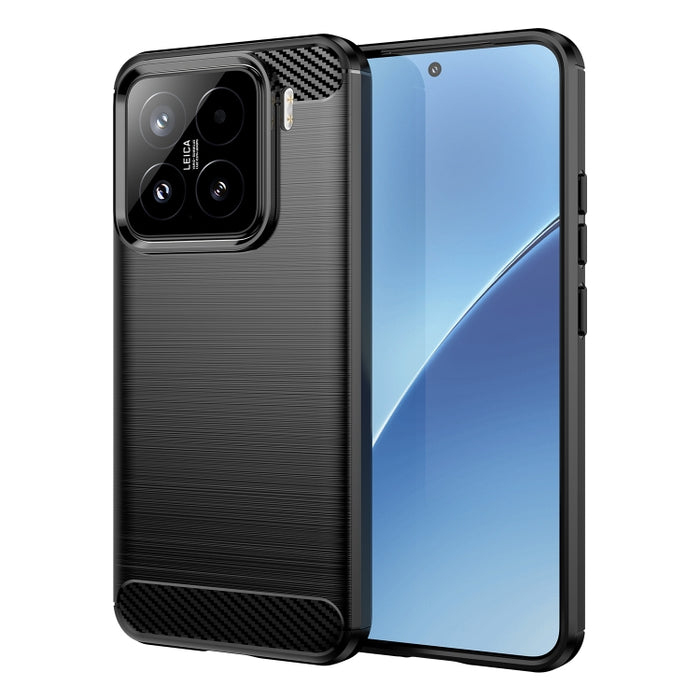 Caja de teléfono de TPU de fibra de carbono con textura cepillada, For Xiaomi 17T Pro 5G, For Xiaomi 17T 5G, For Xiaomi Poco X8 Pro Max 5G, For Xiaomi Poco X8 Pro 5G, For Xiaomi 17 Ultra, For Xiaomi 17 Pro Max, For Xiaomi 17 Pro, For Xiaomi 17         ...
