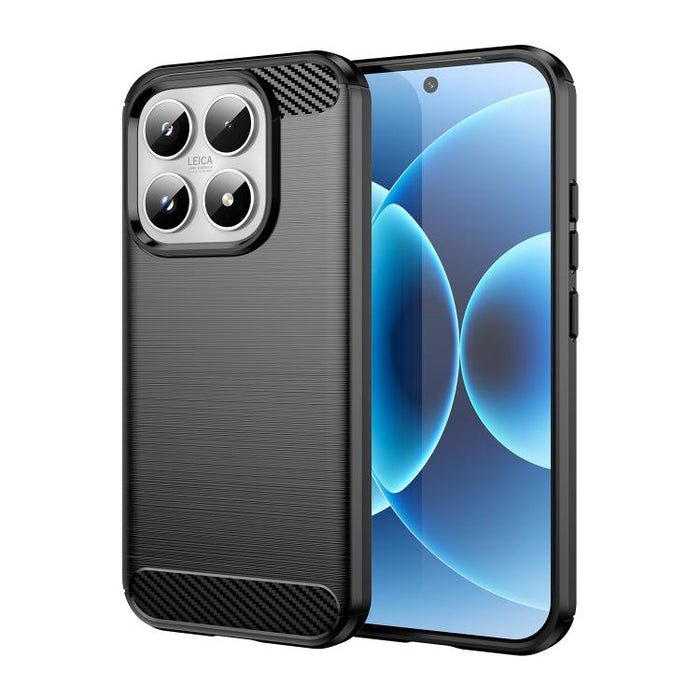 Caja de teléfono de TPU de fibra de carbono con textura cepillada, For Xiaomi 17T Pro 5G, For Xiaomi 17T 5G, For Xiaomi Poco X8 Pro Max 5G, For Xiaomi Poco X8 Pro 5G, For Xiaomi 17 Ultra, For Xiaomi 17 Pro Max, For Xiaomi 17 Pro, For Xiaomi 17         ...