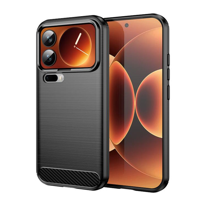 Caja de teléfono de TPU de fibra de carbono con textura cepillada, For Xiaomi 17T Pro 5G, For Xiaomi 17T 5G, For Xiaomi Poco X8 Pro Max 5G, For Xiaomi Poco X8 Pro 5G, For Xiaomi 17 Ultra, For Xiaomi 17 Pro Max, For Xiaomi 17 Pro, For Xiaomi 17         ...