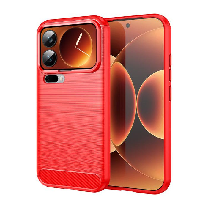 Caja de teléfono de TPU de fibra de carbono con textura cepillada, For Xiaomi 17T Pro 5G, For Xiaomi 17T 5G, For Xiaomi Poco X8 Pro Max 5G, For Xiaomi Poco X8 Pro 5G, For Xiaomi 17 Ultra, For Xiaomi 17 Pro Max, For Xiaomi 17 Pro, For Xiaomi 17         ...