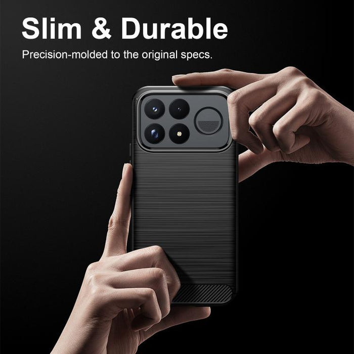 Caja de teléfono de TPU de fibra de carbono con textura cepillada, For Xiaomi 17T Pro 5G, For Xiaomi 17T 5G, For Xiaomi Poco X8 Pro Max 5G, For Xiaomi Poco X8 Pro 5G, For Xiaomi 17 Ultra, For Xiaomi 17 Pro Max, For Xiaomi 17 Pro, For Xiaomi 17         ...