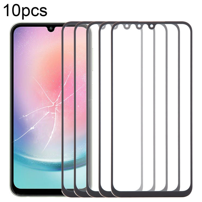 Lente de cristal exterior de pantalla frontal de 10 piezas con adhesivo ópticamente transparente OCA