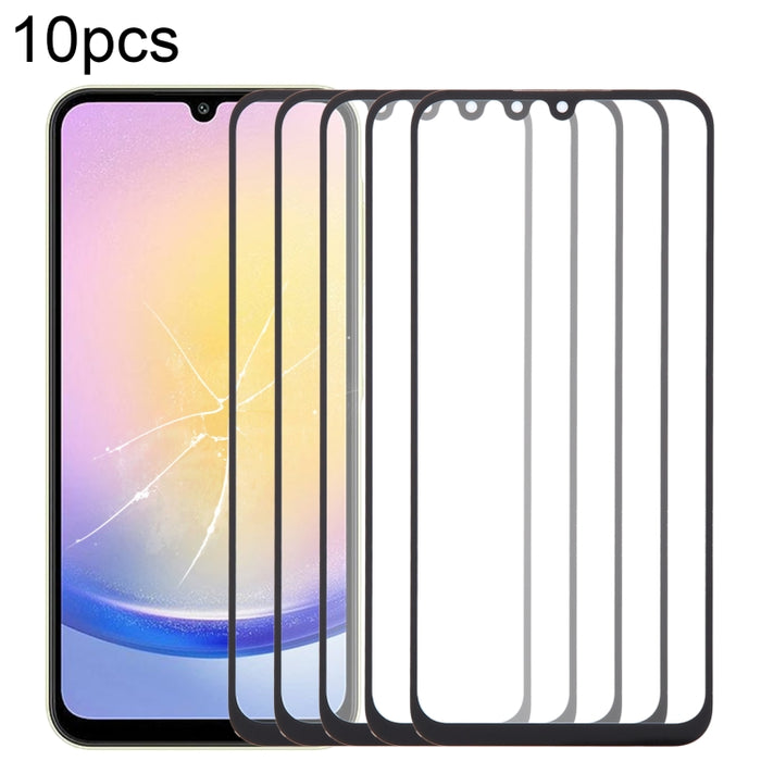Lente de cristal exterior de pantalla frontal de 10 piezas con adhesivo ópticamente transparente OCA