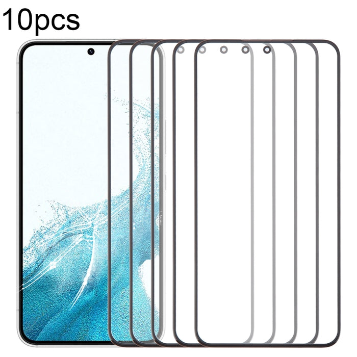 Lente de cristal exterior de pantalla frontal de 10 piezas con adhesivo ópticamente transparente OCA