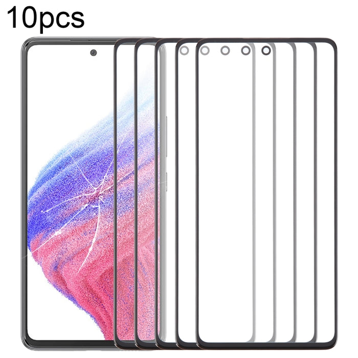Lente de cristal exterior de pantalla frontal de 10 piezas con adhesivo ópticamente transparente OCA