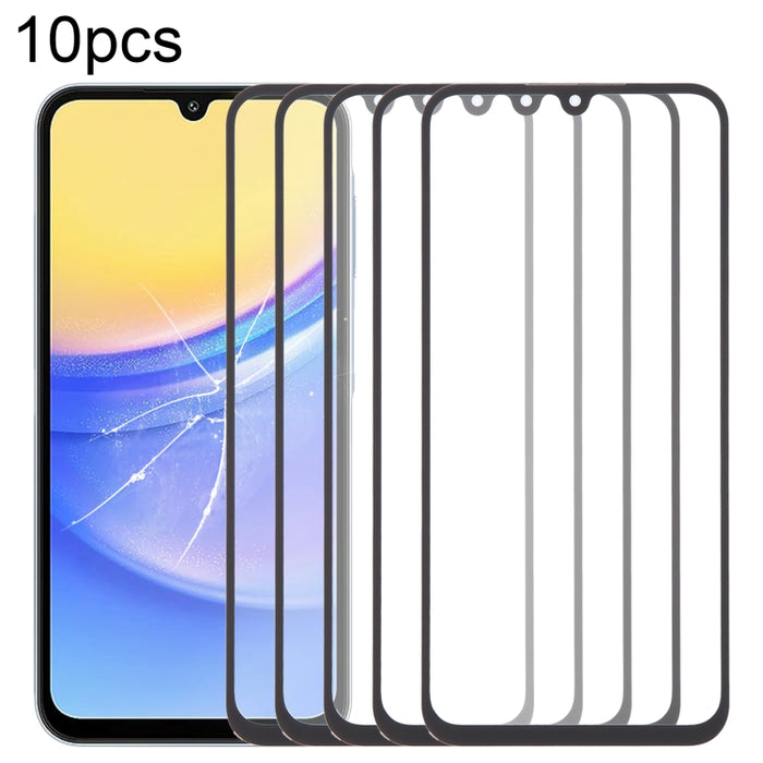 Lente de cristal exterior de pantalla frontal de 10 piezas con adhesivo ópticamente transparente OCA