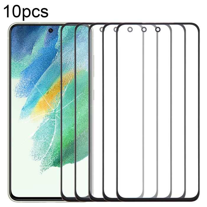Lente de cristal exterior de pantalla frontal de 10 piezas con adhesivo ópticamente transparente OCA