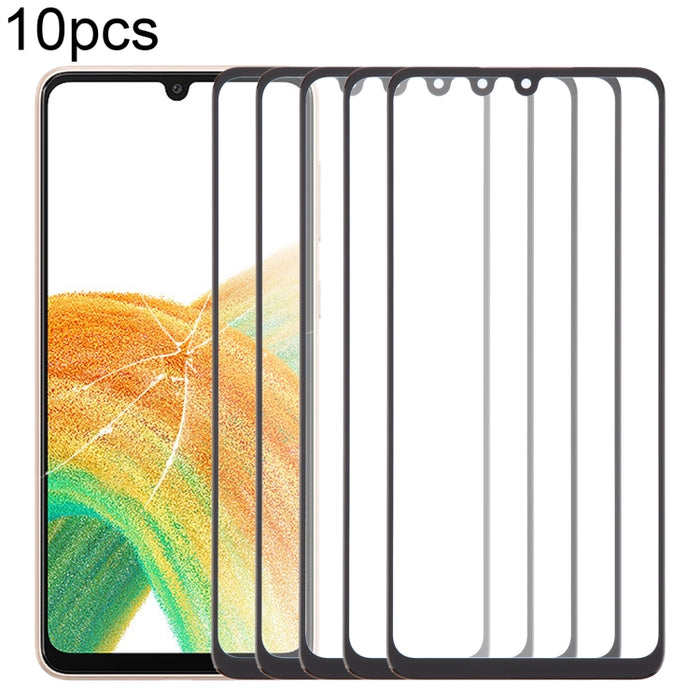 Lente de cristal exterior de pantalla frontal de 10 piezas con adhesivo ópticamente transparente OCA