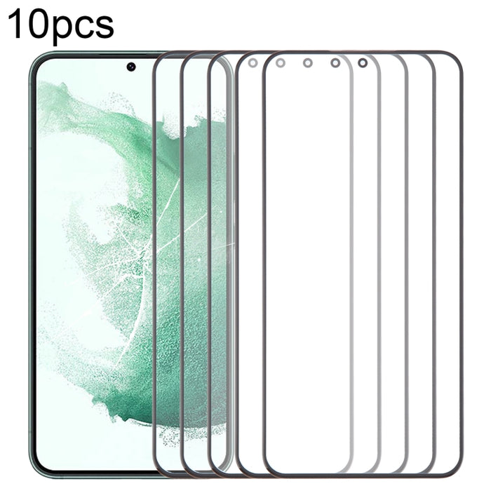 Lente de cristal exterior de pantalla frontal de 10 piezas con adhesivo ópticamente transparente OCA