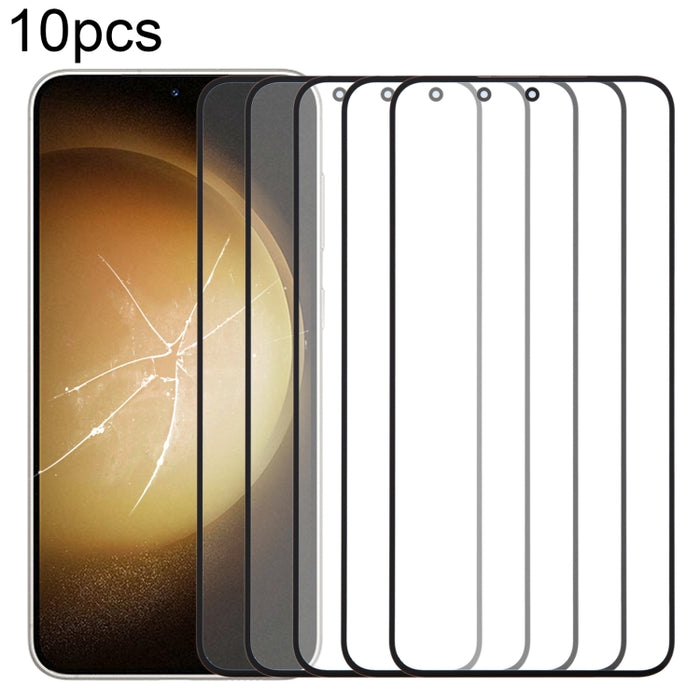 Lente de cristal exterior de pantalla frontal de 10 piezas con adhesivo ópticamente transparente OCA