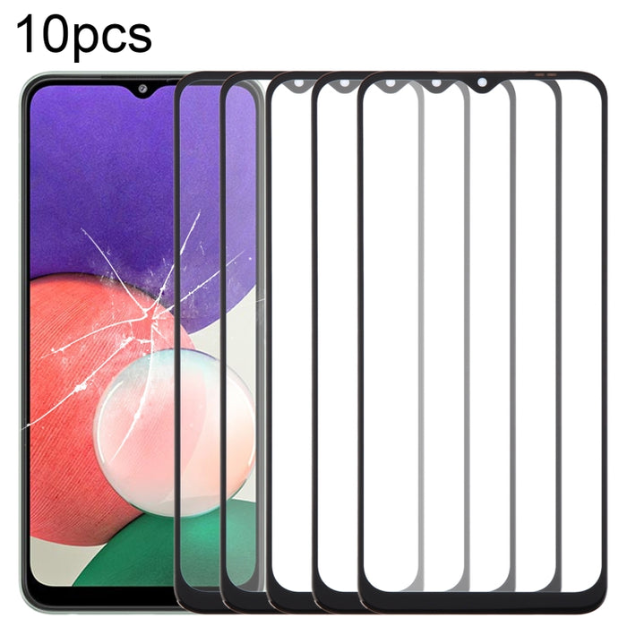 Lente de cristal exterior de pantalla frontal de 10 piezas con adhesivo ópticamente transparente OCA