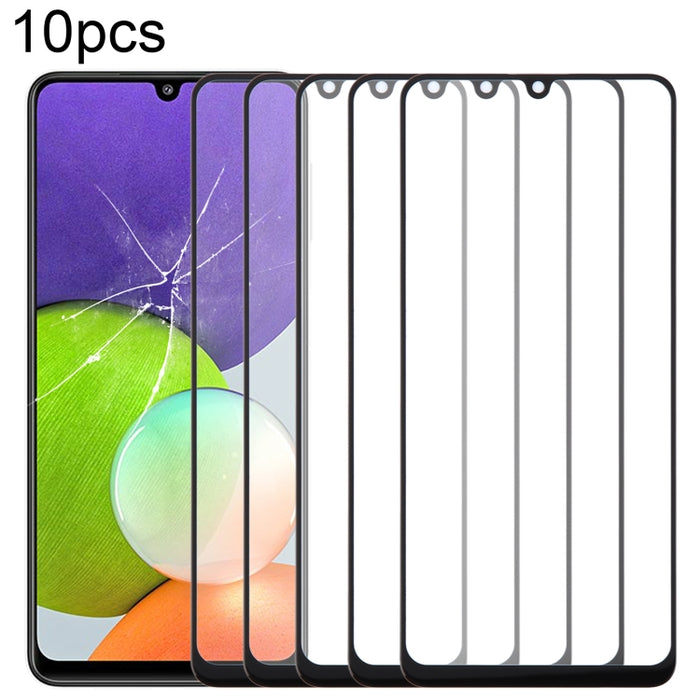 Lente de cristal exterior de pantalla frontal de 10 piezas con adhesivo ópticamente transparente OCA