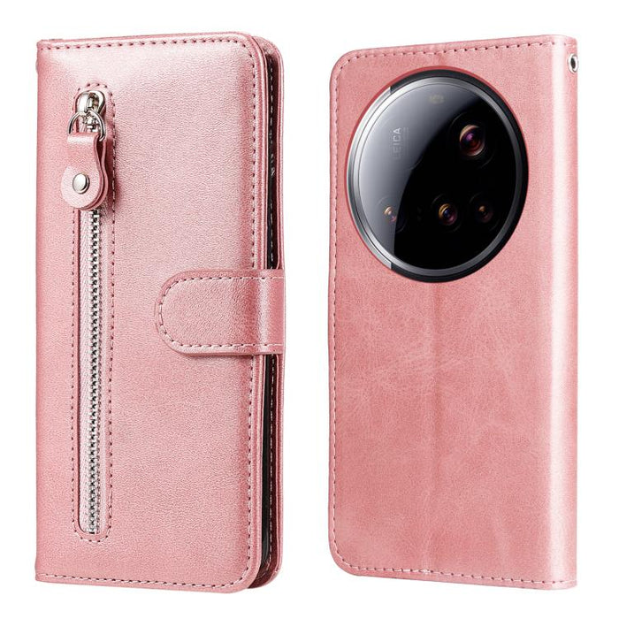 Funda para teléfono de cuero con cremallera y textura de becerro a la moda, For Xiaomi 17 Max 5G, For Xiaomi 17T Pro 5G, For Xiaomi 17T 5G, For Xiaomi 17 Ultra, For Xiaomi 17 Pro Max, For Xiaomi 17 Pro, For Xiaomi 17, For Xiaomi Poco M7 4G 169mm       ...