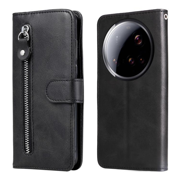 Funda para teléfono de cuero con cremallera y textura de becerro a la moda, For Xiaomi 17 Max 5G, For Xiaomi 17T Pro 5G, For Xiaomi 17T 5G, For Xiaomi 17 Ultra, For Xiaomi 17 Pro Max, For Xiaomi 17 Pro, For Xiaomi 17, For Xiaomi Poco M7 4G 169mm       ...