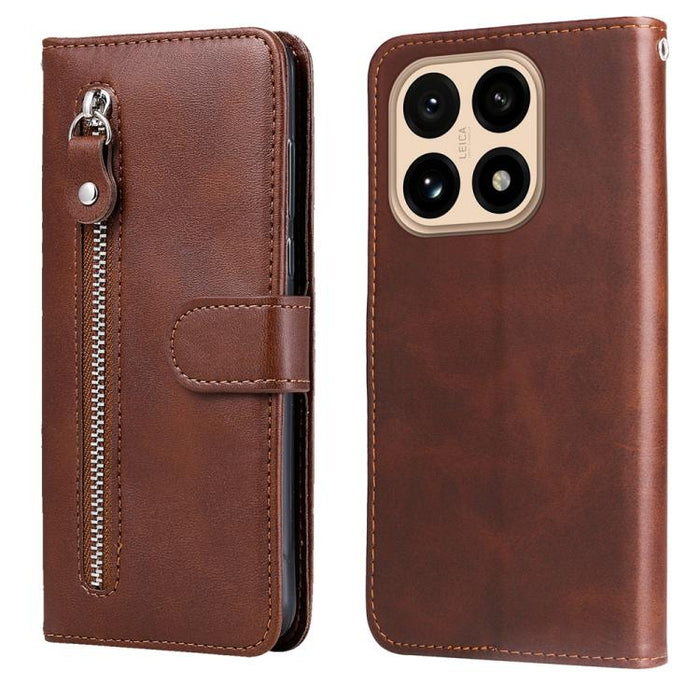 Funda para teléfono de cuero con cremallera y textura de becerro a la moda, For Xiaomi 17 Max 5G, For Xiaomi 17T Pro 5G, For Xiaomi 17T 5G, For Xiaomi 17 Ultra, For Xiaomi 17 Pro Max, For Xiaomi 17 Pro, For Xiaomi 17, For Xiaomi Poco M7 4G 169mm       ...