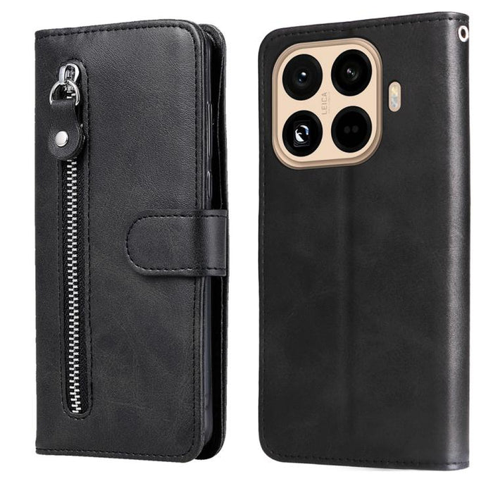 Funda para teléfono de cuero con cremallera y textura de becerro a la moda, For Xiaomi 17 Max 5G, For Xiaomi 17T Pro 5G, For Xiaomi 17T 5G, For Xiaomi 17 Ultra, For Xiaomi 17 Pro Max, For Xiaomi 17 Pro, For Xiaomi 17, For Xiaomi Poco M7 4G 169mm       ...