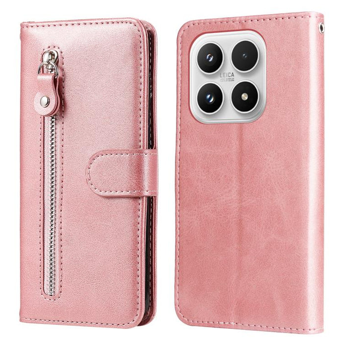 Funda para teléfono de cuero con cremallera y textura de becerro a la moda, For Xiaomi 17 Max 5G, For Xiaomi 17T Pro 5G, For Xiaomi 17T 5G, For Xiaomi 17 Ultra, For Xiaomi 17 Pro Max, For Xiaomi 17 Pro, For Xiaomi 17, For Xiaomi Poco M7 4G 169mm       ...