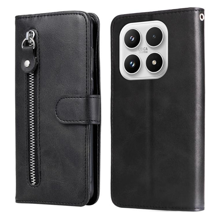 Funda para teléfono de cuero con cremallera y textura de becerro a la moda, For Xiaomi 17 Max 5G, For Xiaomi 17T Pro 5G, For Xiaomi 17T 5G, For Xiaomi 17 Ultra, For Xiaomi 17 Pro Max, For Xiaomi 17 Pro, For Xiaomi 17, For Xiaomi Poco M7 4G 169mm       ...