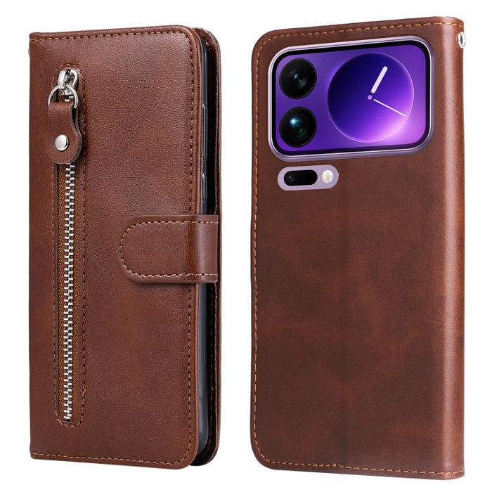 Funda para teléfono de cuero con cremallera y textura de becerro a la moda, For Xiaomi 17 Max 5G, For Xiaomi 17T Pro 5G, For Xiaomi 17T 5G, For Xiaomi 17 Ultra, For Xiaomi 17 Pro Max, For Xiaomi 17 Pro, For Xiaomi 17, For Xiaomi Poco M7 4G 169mm       ...