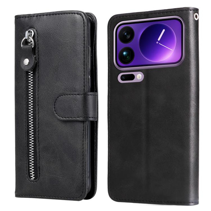 Funda para teléfono de cuero con cremallera y textura de becerro a la moda, For Xiaomi 17 Max 5G, For Xiaomi 17T Pro 5G, For Xiaomi 17T 5G, For Xiaomi 17 Ultra, For Xiaomi 17 Pro Max, For Xiaomi 17 Pro, For Xiaomi 17, For Xiaomi Poco M7 4G 169mm       ...