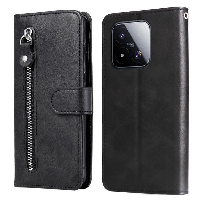 Funda para teléfono de cuero con cremallera y textura de becerro a la moda, For Xiaomi 17 Max 5G, For Xiaomi 17T Pro 5G, For Xiaomi 17T 5G, For Xiaomi 17 Ultra, For Xiaomi 17 Pro Max, For Xiaomi 17 Pro, For Xiaomi 17, For Xiaomi Poco M7 4G 169mm       ...
