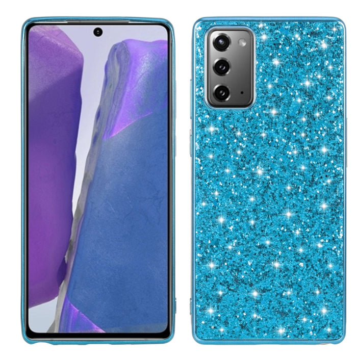 Estuche protector de TPU a prueba de golpes con polvo de brillo, For Xiaomi Redmi Note 9 / 10X 4G, For Xiaomi Note 10 Lite, For Samsung Galaxy Note 20, For Samsung Galaxy A21s, For Samsung Galaxy A41, For Samsung Galaxy A51 5G