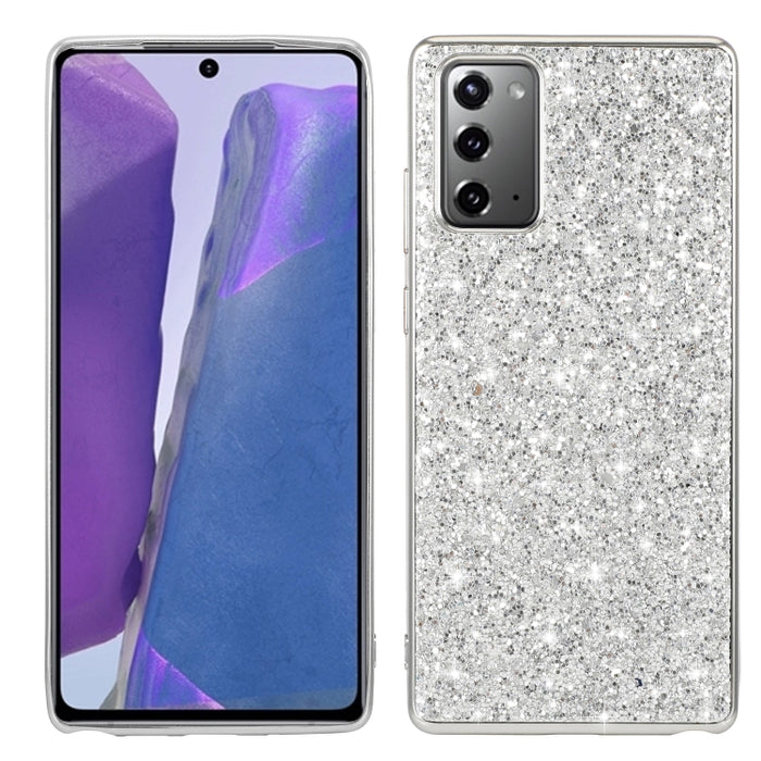 Estuche protector de TPU a prueba de golpes con polvo de brillo, For Xiaomi Redmi Note 9 / 10X 4G, For Xiaomi Note 10 Lite, For Samsung Galaxy Note 20, For Samsung Galaxy A21s, For Samsung Galaxy A41, For Samsung Galaxy A51 5G