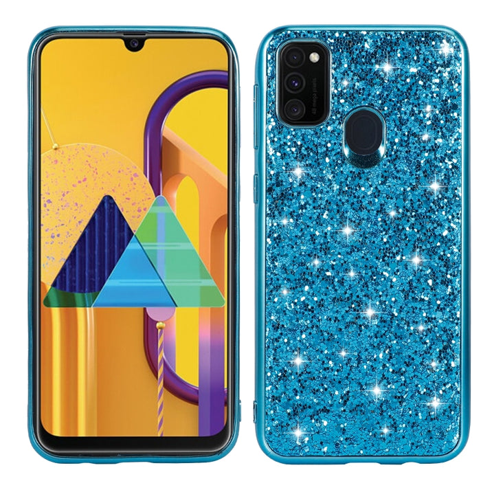 Estuche protector de TPU a prueba de golpes con polvo de brillo, For Xiaomi Redmi Note 9 / 10X 4G, For Xiaomi Note 10 Lite, For Samsung Galaxy Note 20, For Samsung Galaxy A21s, For Samsung Galaxy A41, For Samsung Galaxy A51 5G