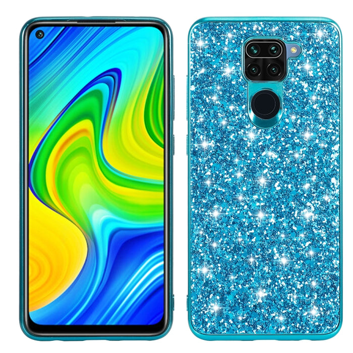 Estuche protector de TPU a prueba de golpes con polvo de brillo, For Xiaomi Redmi Note 9 / 10X 4G, For Xiaomi Note 10 Lite, For Samsung Galaxy Note 20, For Samsung Galaxy A21s, For Samsung Galaxy A41, For Samsung Galaxy A51 5G
