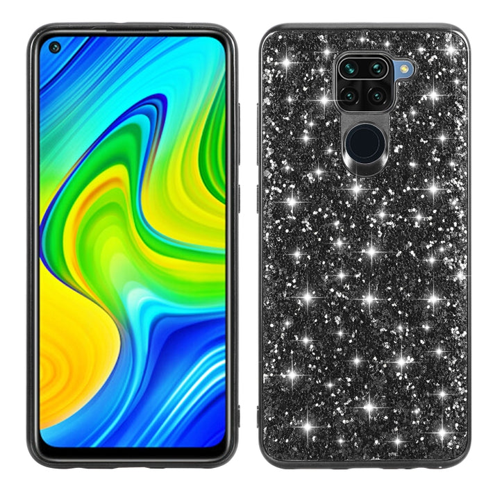 Estuche protector de TPU a prueba de golpes con polvo de brillo, For Xiaomi Redmi Note 9 / 10X 4G, For Xiaomi Note 10 Lite, For Samsung Galaxy Note 20, For Samsung Galaxy A21s, For Samsung Galaxy A41, For Samsung Galaxy A51 5G
